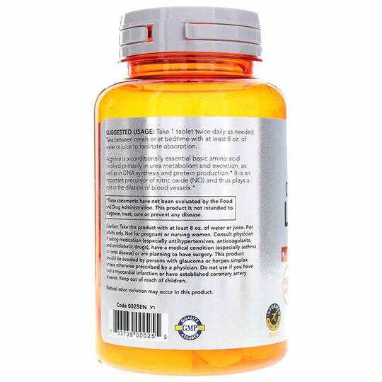 L-Arginine 1000 Mg Double Strength, NOW